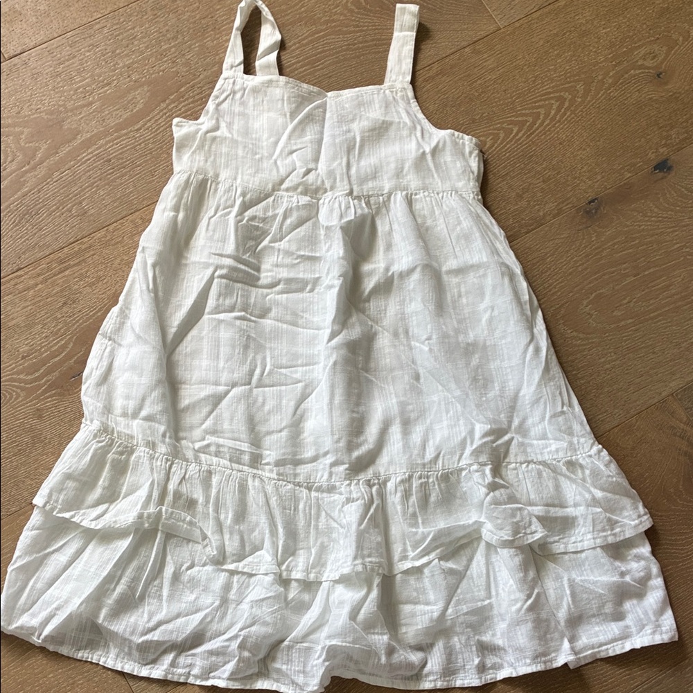 Old Navy White Ruffled Kids Dress